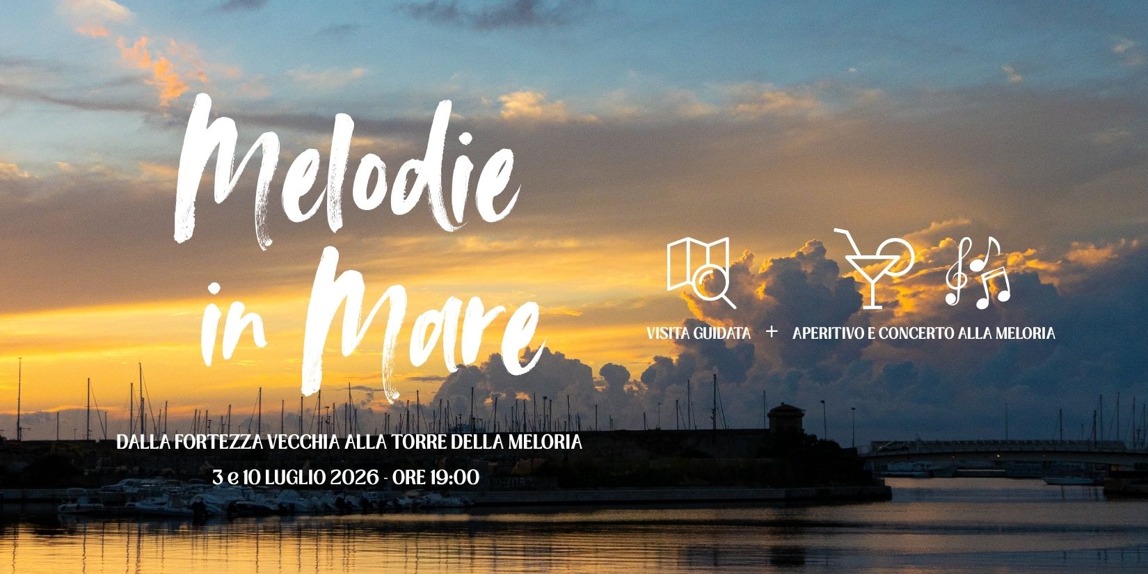 banner dell'iniziativa Melodie in mare
